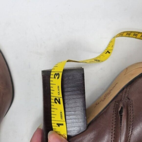 Sam Edelman | Fairfield Stacked Heel Dark Brown Leather Ankle Bootie - Picture 8 of 11